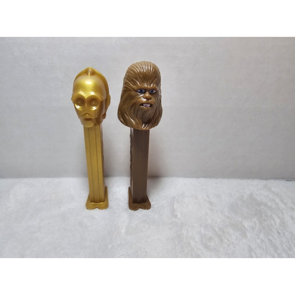 Vintage Star Wars PEZ‎ Dispensers Lot of 2 C-3PO & Chewbacca Hungary